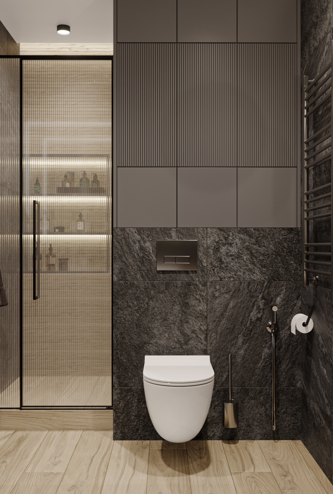 Blackflat. Квартира в ЖК Палаццио, 45 кв.м.