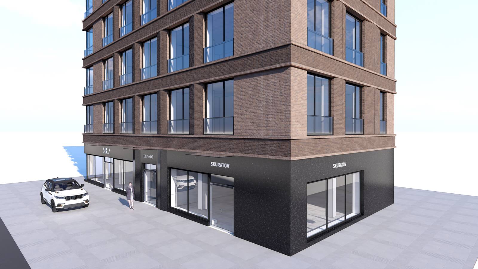 Эскизные предложения жилого дома на Серебрянической набережной. Москва