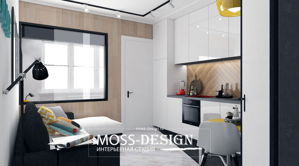 Обложка проекта: Дизайн интерьера студии 20м