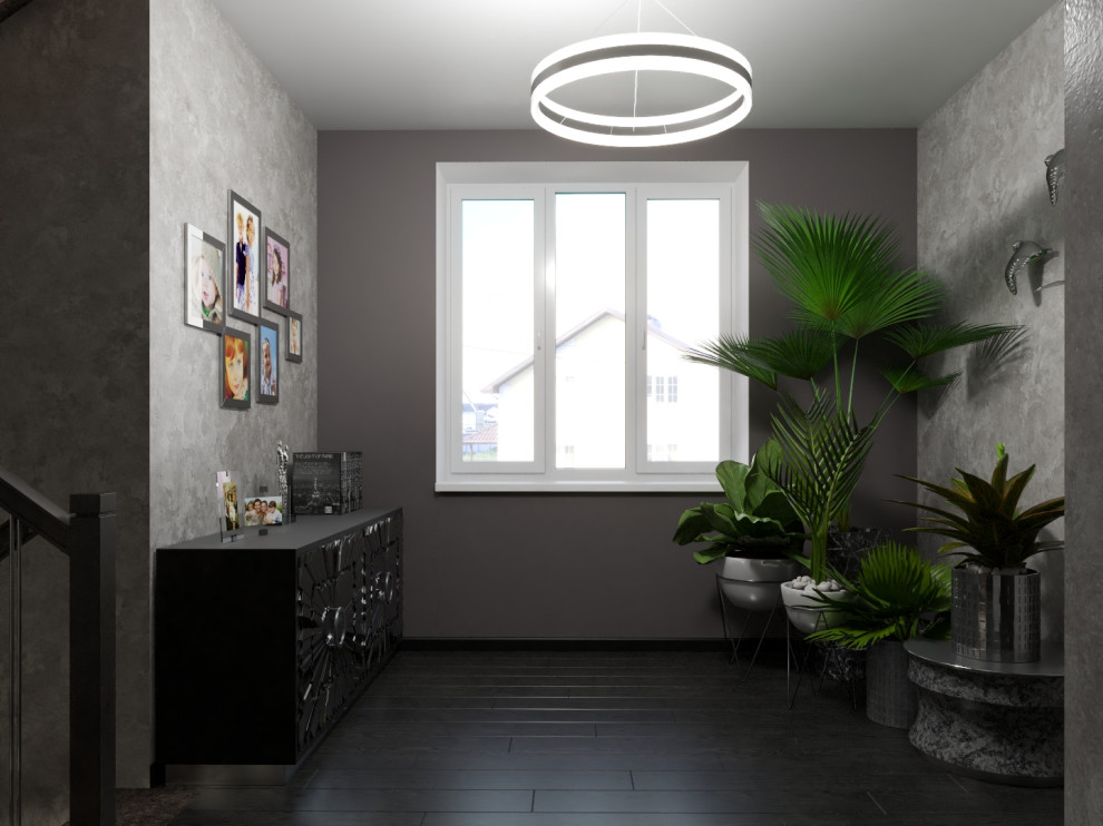 Холл 2 этажа с ботаническим садом