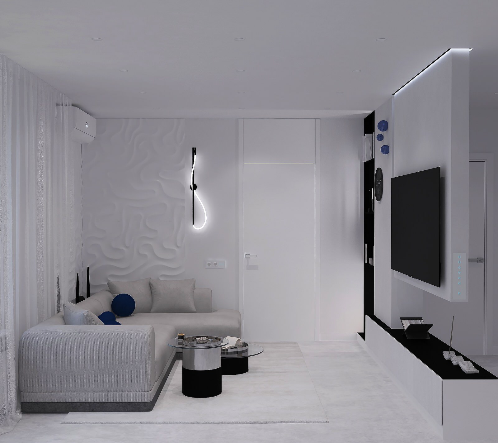 Квартира в минимализме, ул. Гурьевская, г.Новосибирск