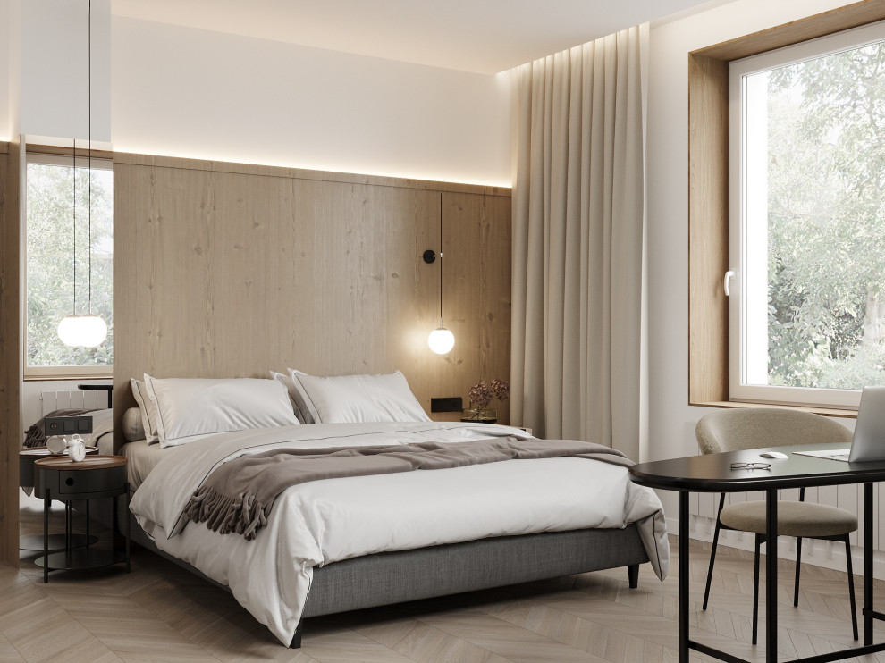 Мастер-спальня в загородном доме