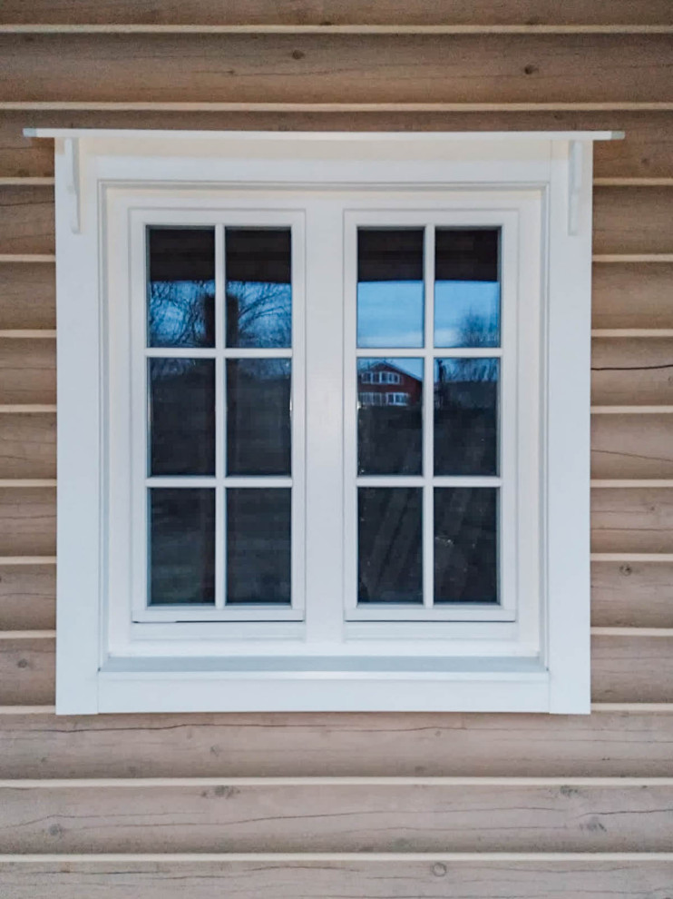 Остекление бревенчатого дома в Чехове