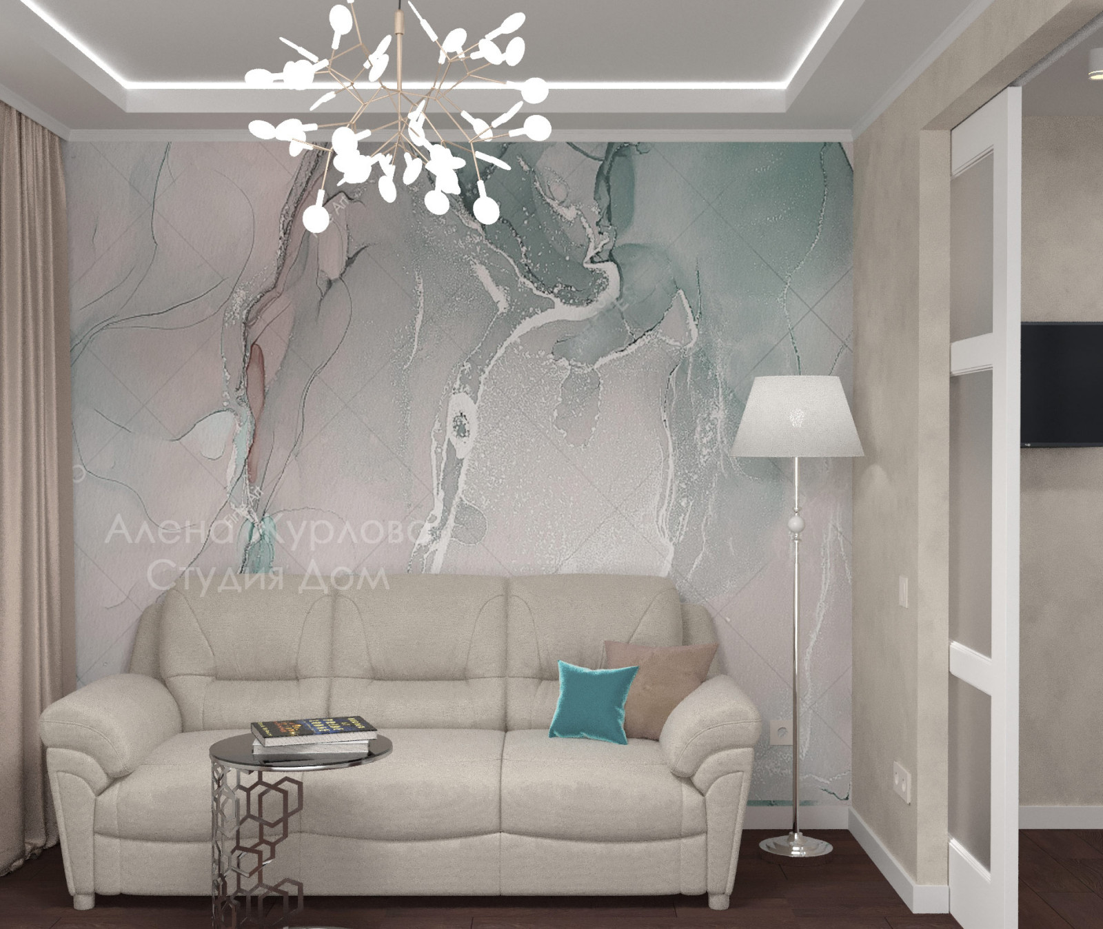 Гостиная с акцентом