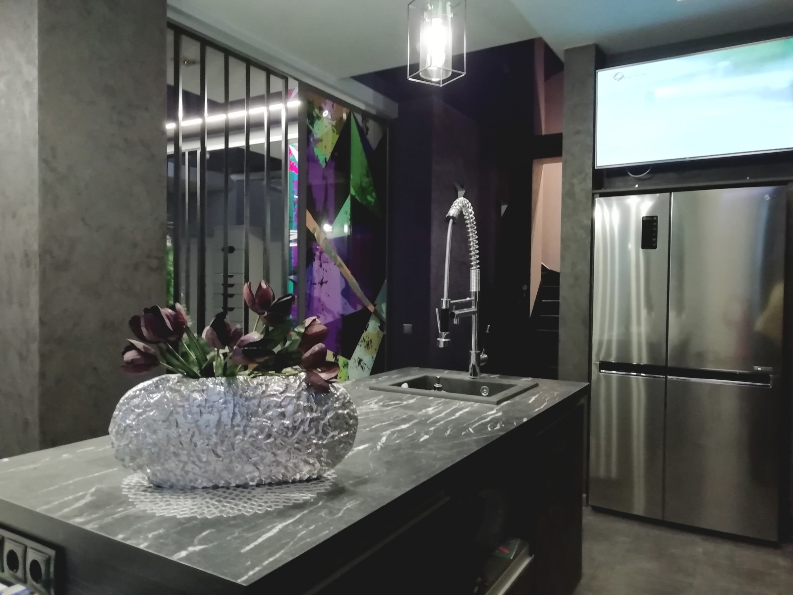 Кухня гостиная .Загородный дом