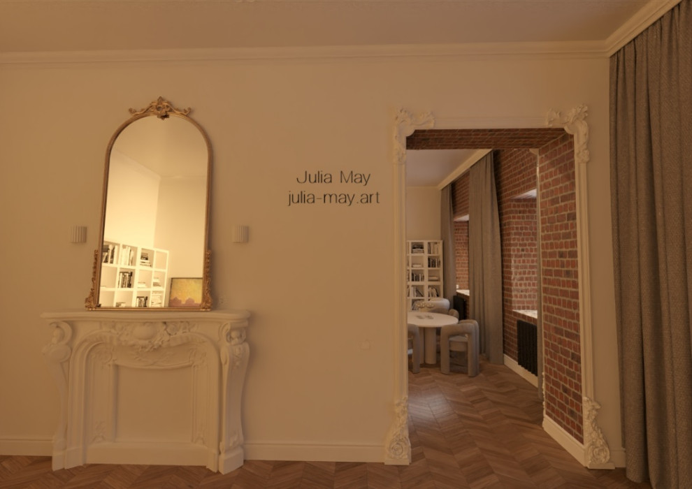 Дизайн-проект квартиры в историческом центре Санкт Петербурга в классическом сти