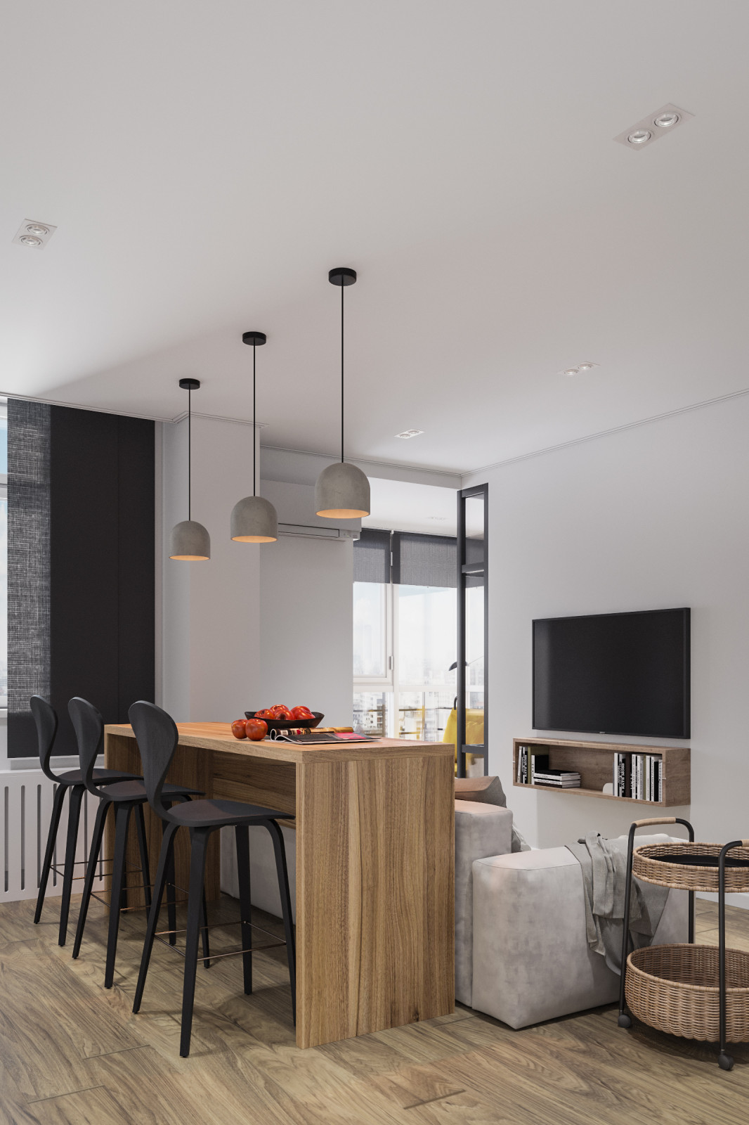 Эко-минимализм на 55 кв.м. Красноярск