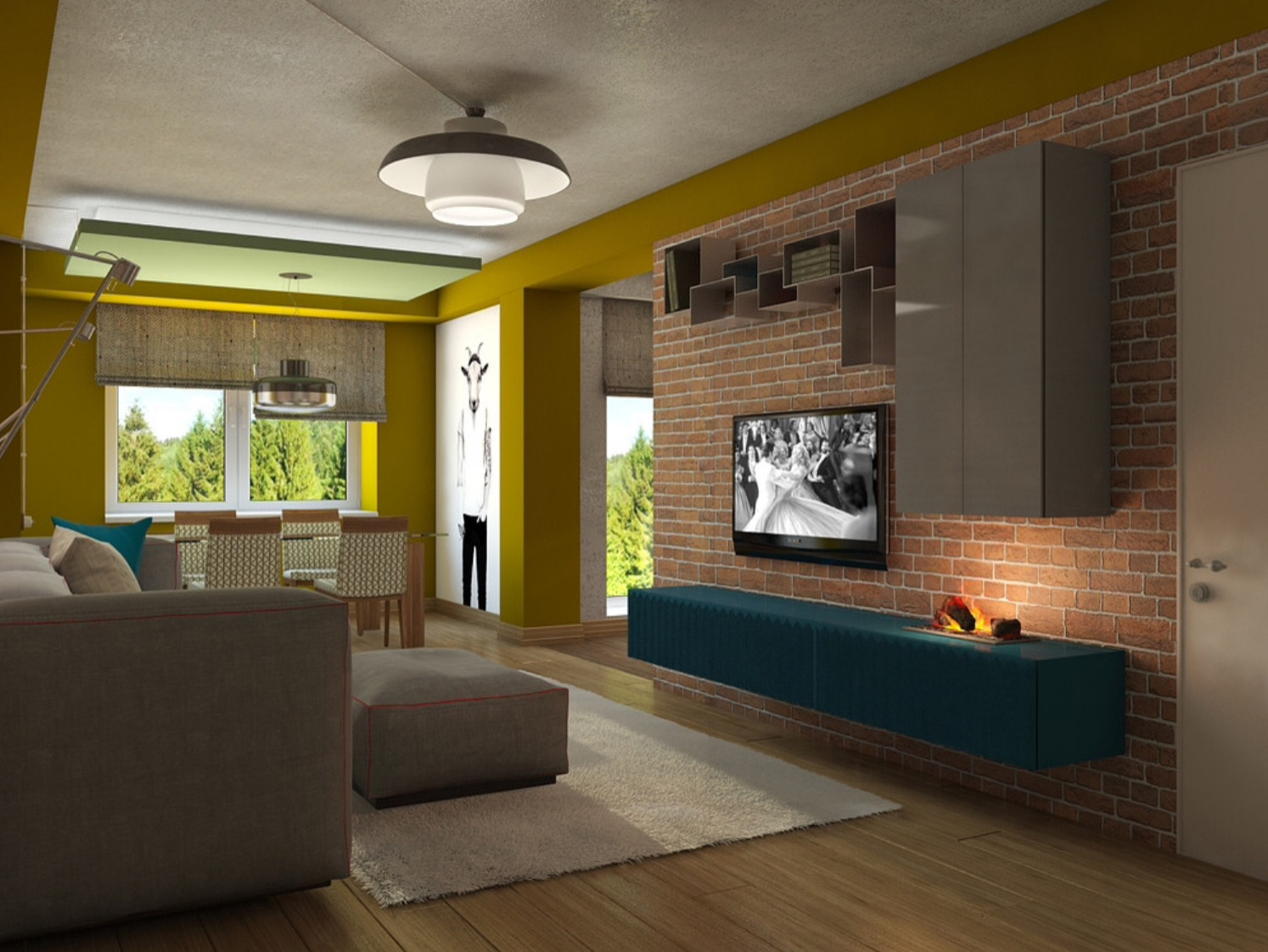 Обложка проекта: Студия в стиле Лофт