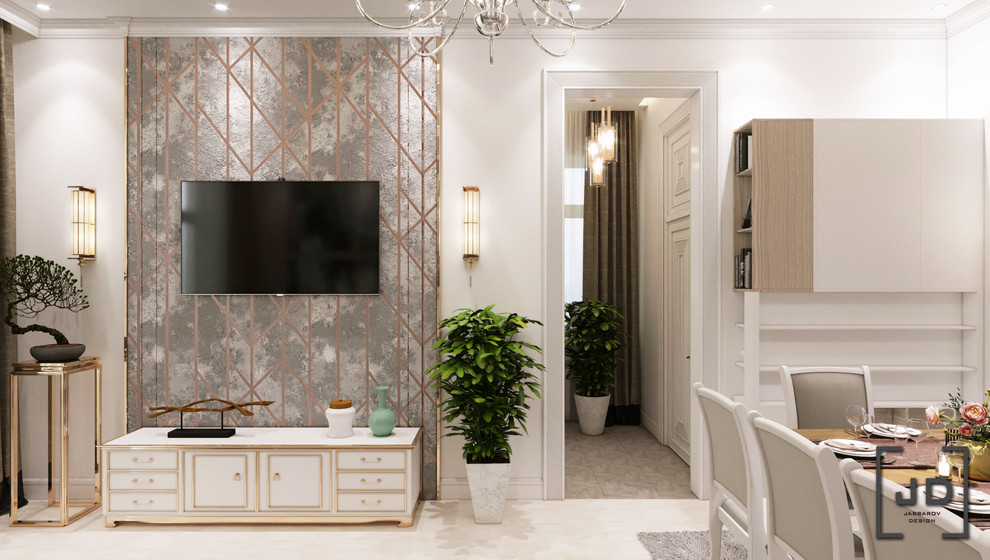 Дизайн проект гостиной в частном доме