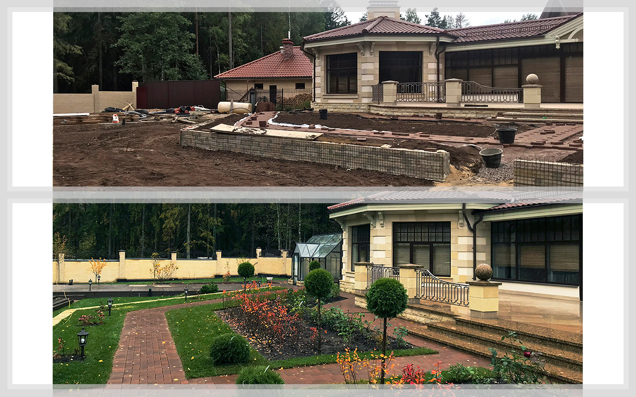 Обложка проекта: Участки до и после выполнения работ