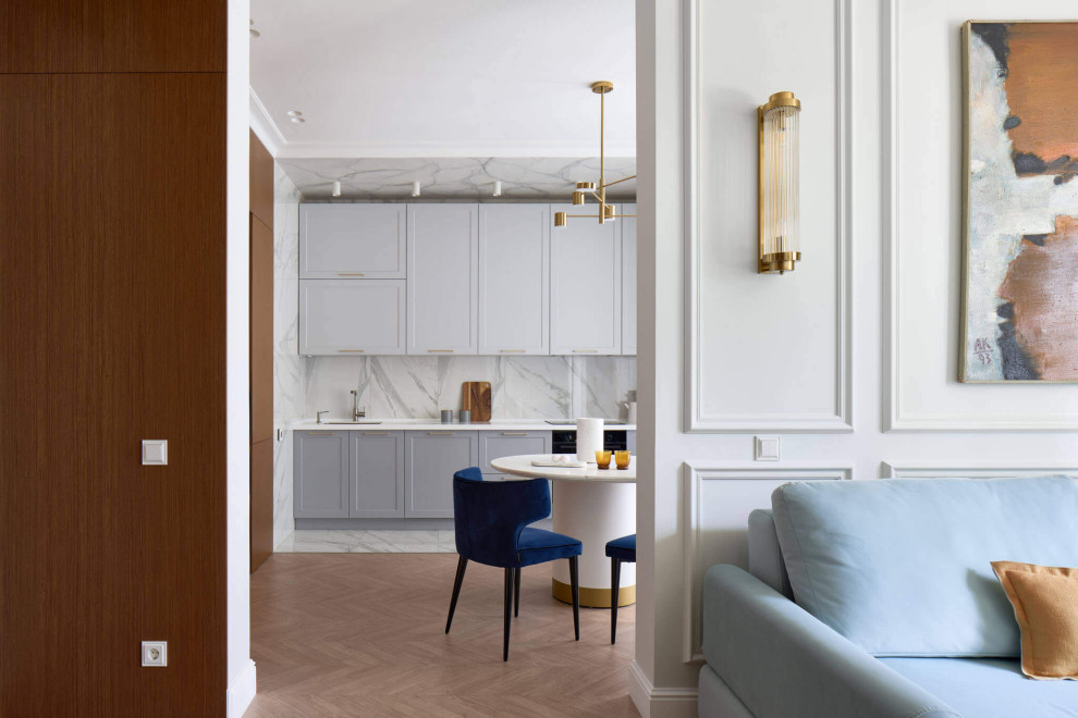 Гостинная с камином