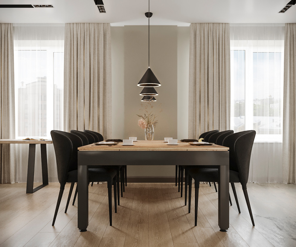 СОВМЕЩЕННАЯ КУХНЯ С БИЛЬЯРДНЫМ СТОЛОМ