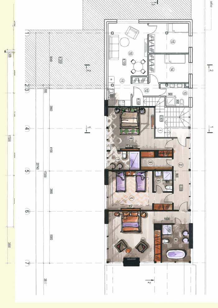 Гостевой дом-черный параллелипипед