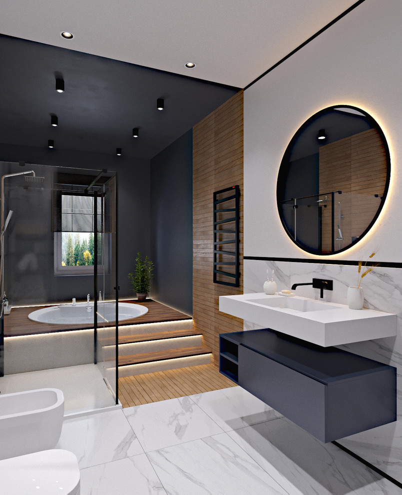 Ванная комната на 2 этаже. Дом в мкр. Удачный