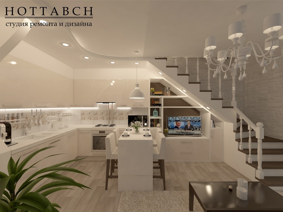 Обложка проекта: дизайн-проект таунхауса 55 м2 ЖК Стрижи, п Новинки