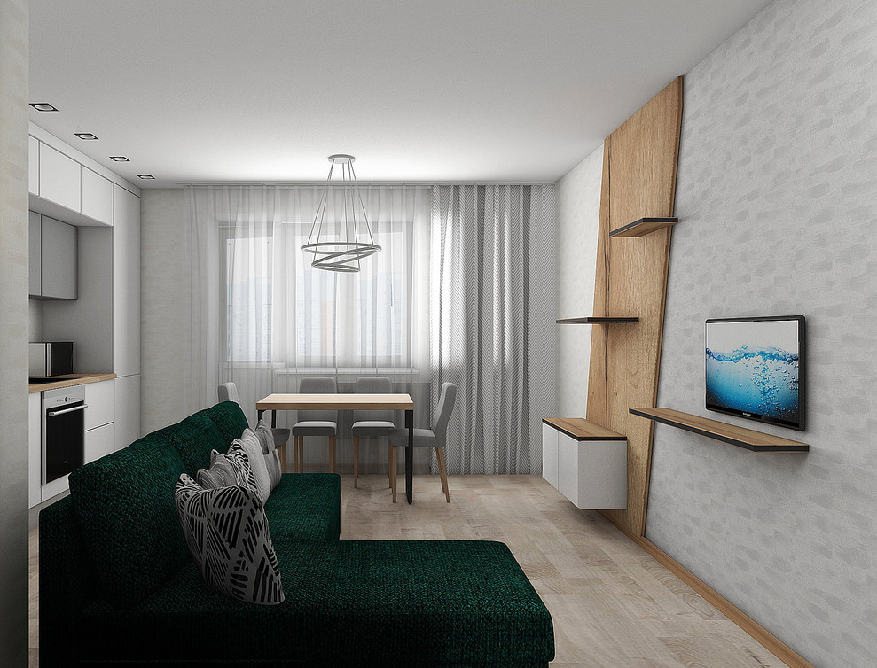 Бюджетный проект в панельном доме.