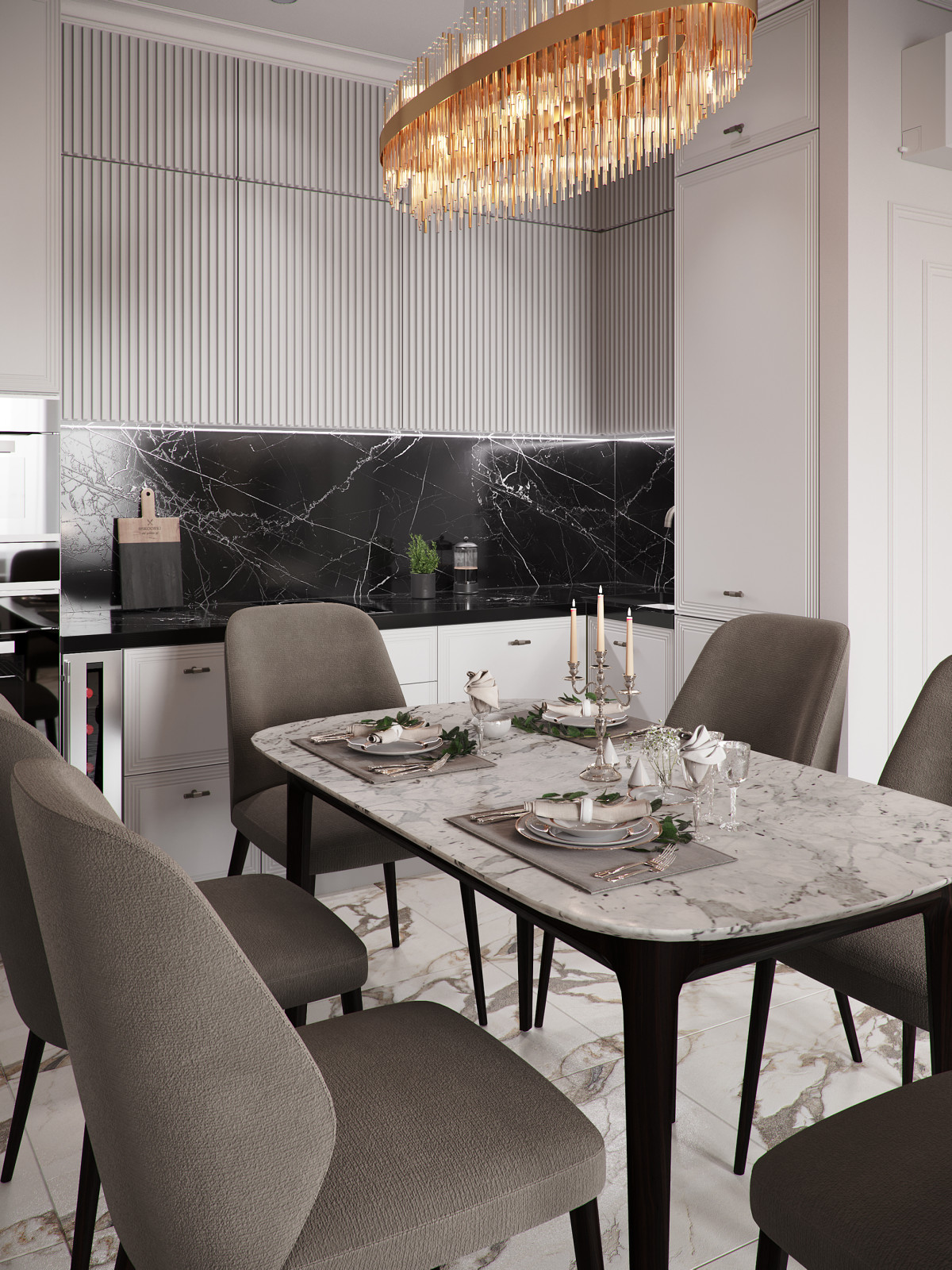 2х комнатная квартира в стиле современной классики