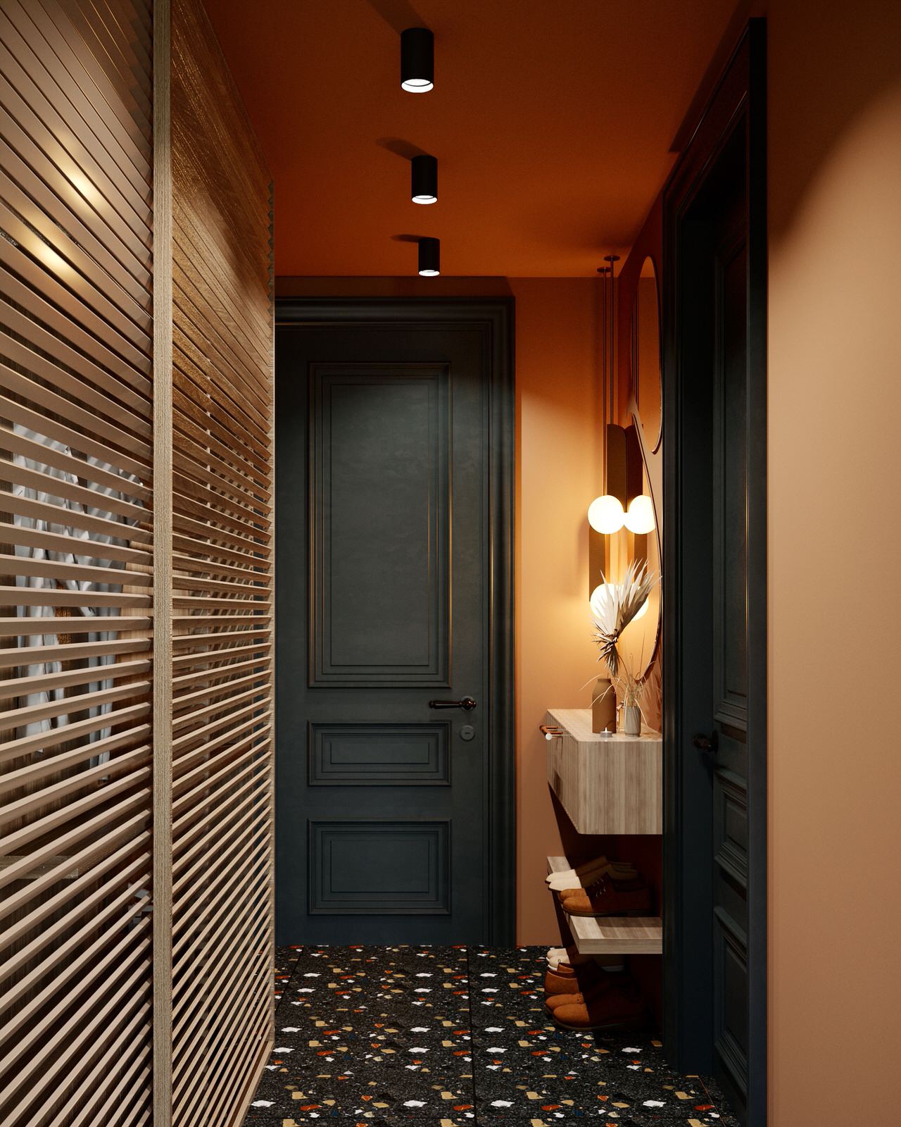 Обложка проекта: Прихожая, вдохновлённая Тосканским теплом