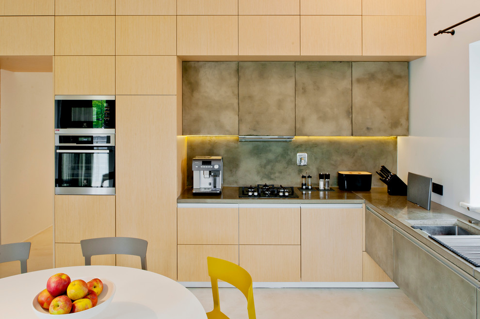 Houzz Литва: Квартира в Вильнюсе с необычным потолком и камином