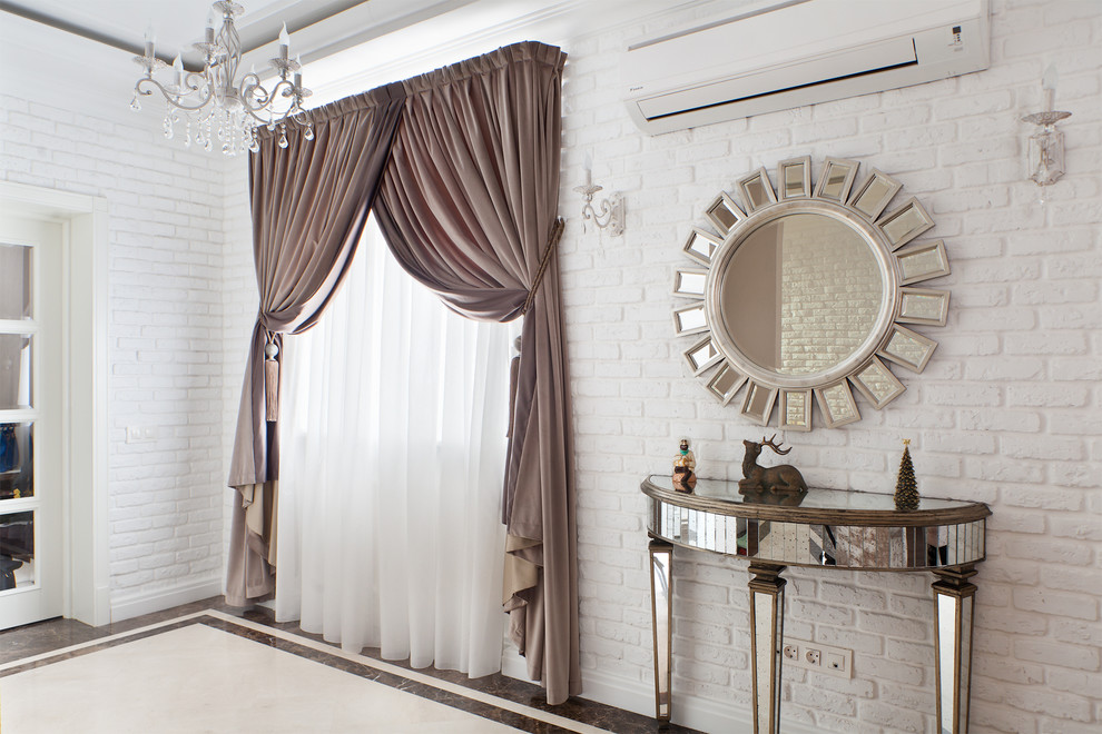 Шторы в загородный дом по проекту "Mesmer Design&Architecture"