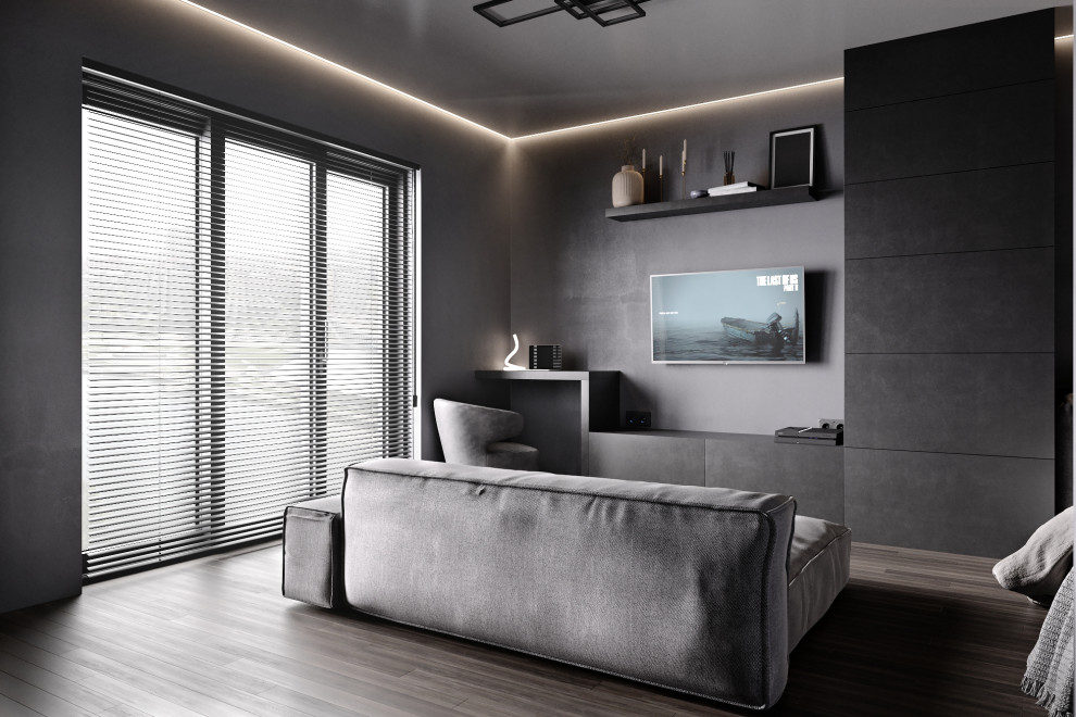 Строгая и стильная квартира с неоновым акцентом