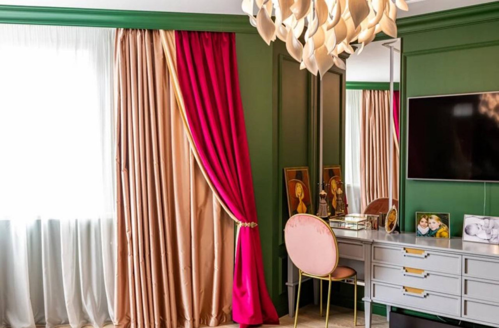Шторы в интерьере стиля Неоклассика