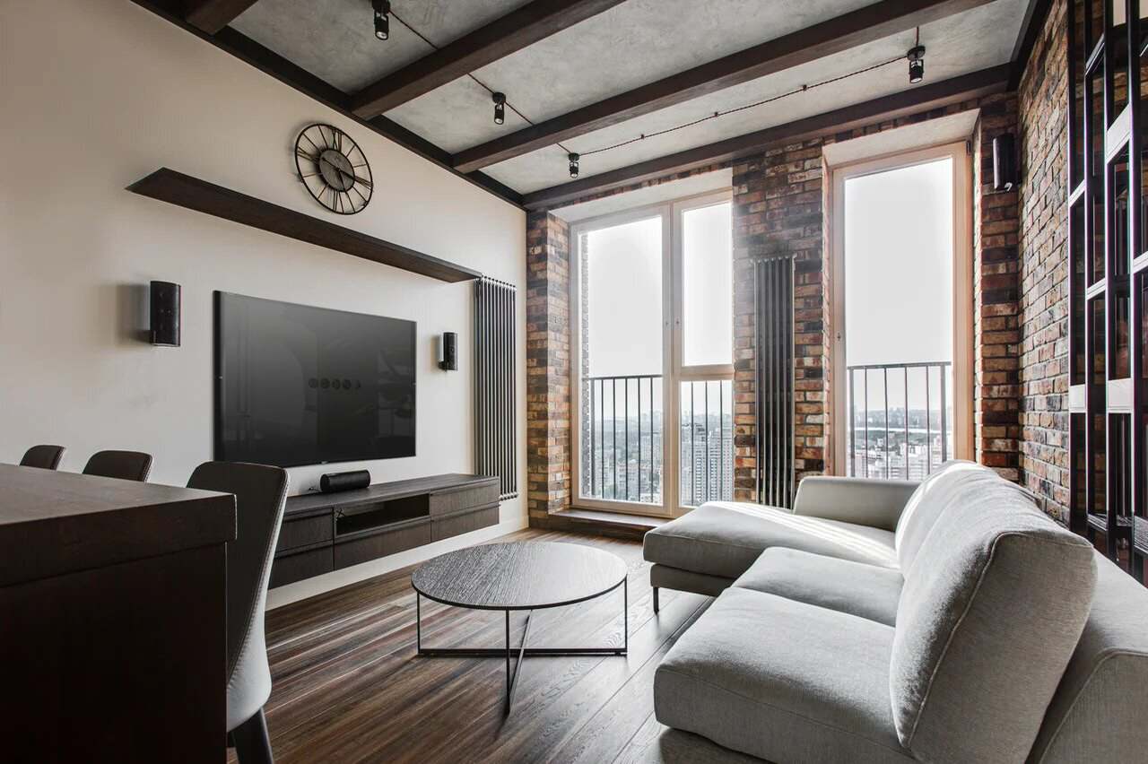 Дизайн интерьера однокомнатной квартиры в ЖК "Union Park"