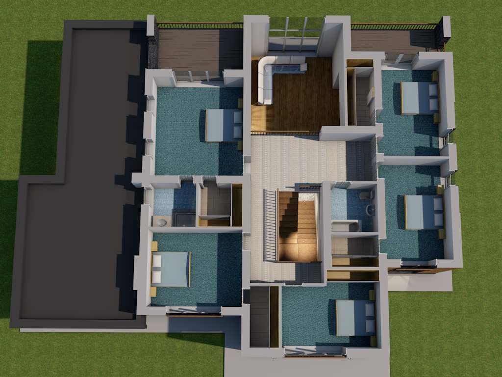 24-019 Двухэтажный жилой дом площадью 350 м2