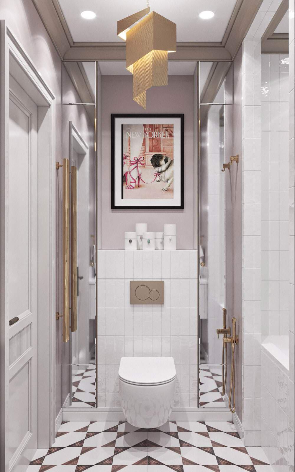 Обложка проекта: Дизайн интерьера квартиры-студии для современной модной девушки