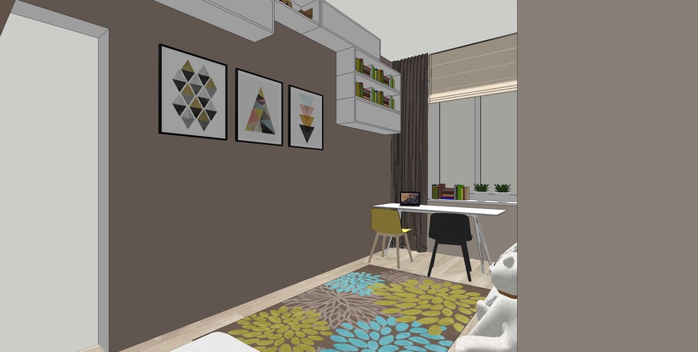 Дизайн цветной детской комнаты