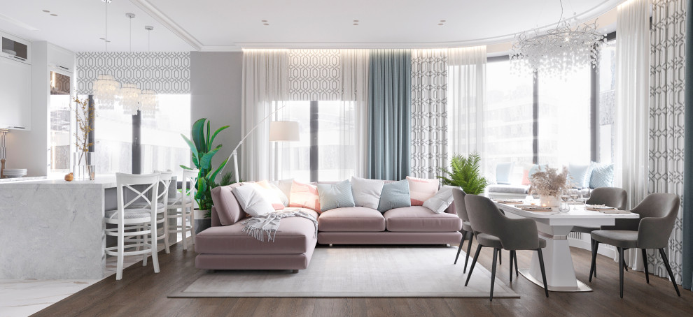 Дизайн четырёхкомнатной квартиры 116 кв.м в ЖК Символ