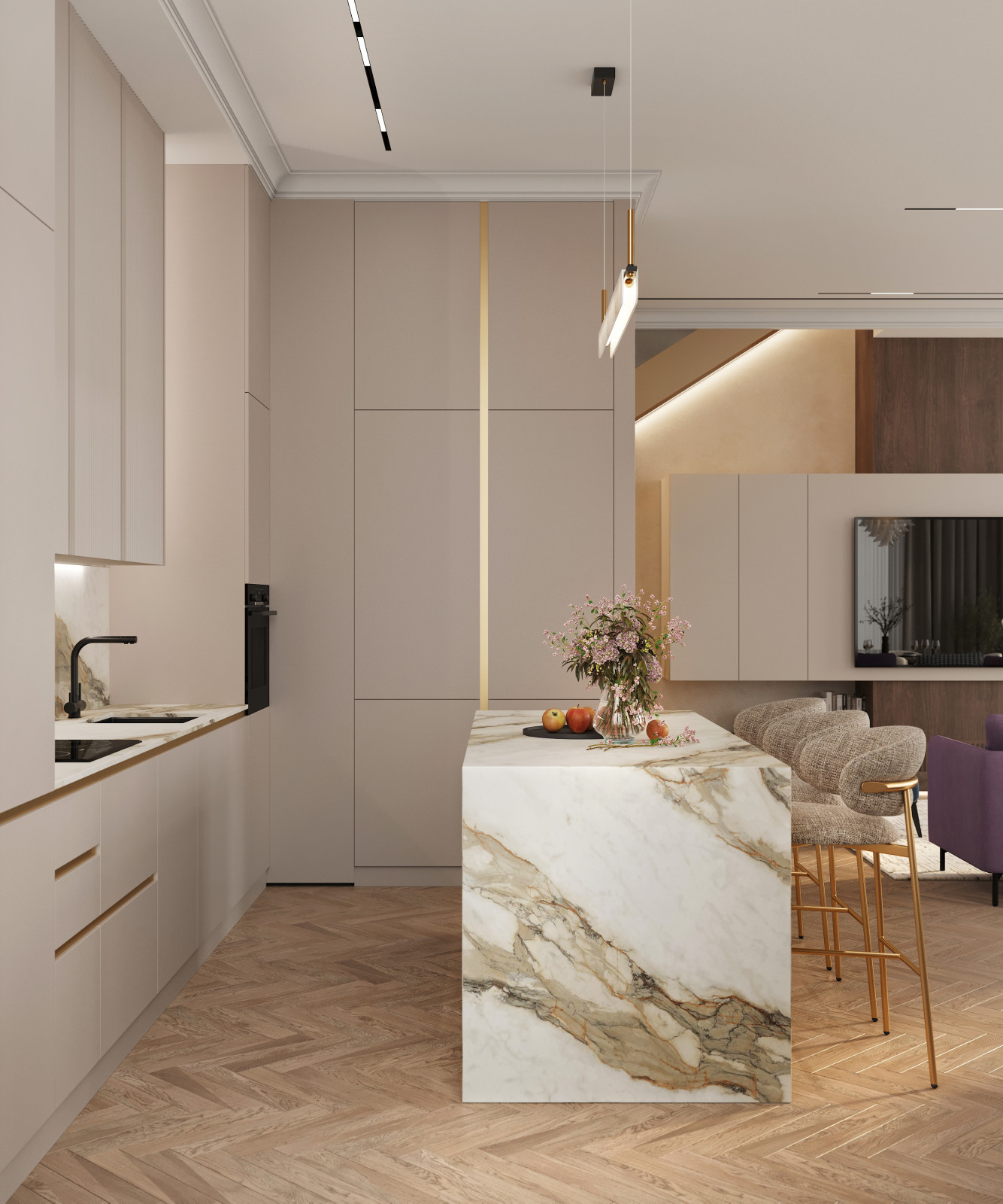 Проект пятикомнатной квартиры 220 кв. м.