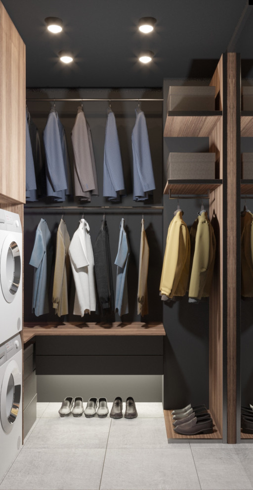 Обложка проекта: Квартира для студента в графитовых тонах