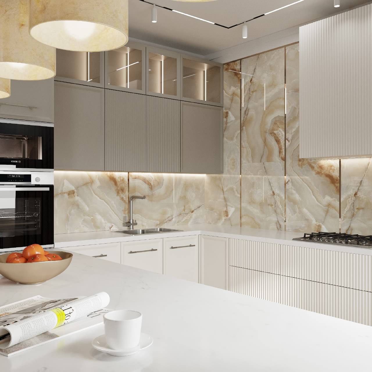 Трехкомнатная квартира площадью 120 м2. Современная классика.