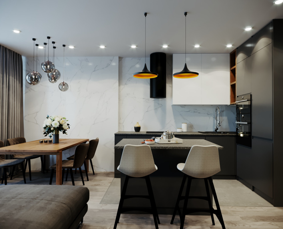 Дизайн трехкомнатной квартиры в Новосибирске