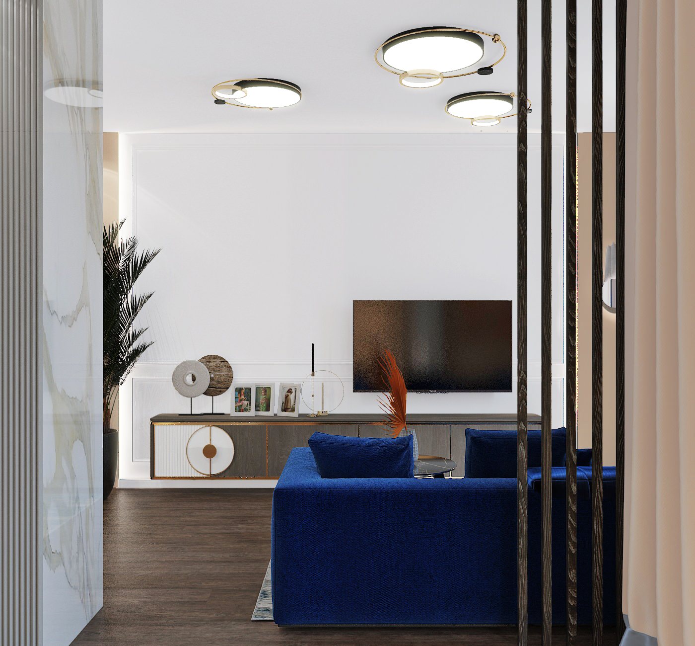 Гостиная в ЖК Лефортово парк, Москва