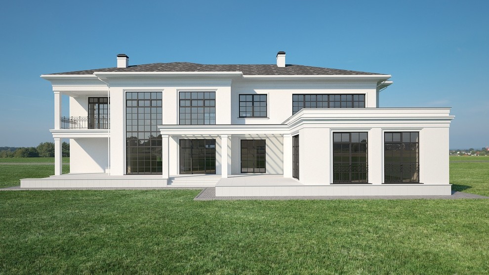 Обложка проекта: Коттедж в Подмосковье "White house"