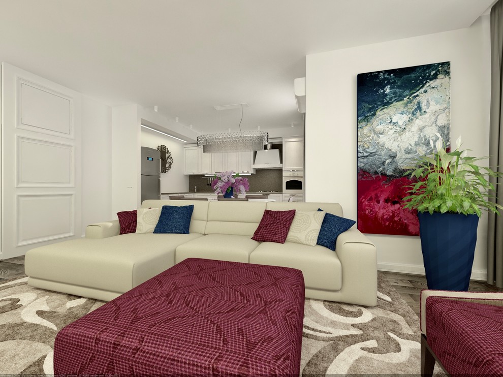 Обложка проекта: Кухня-гостиная