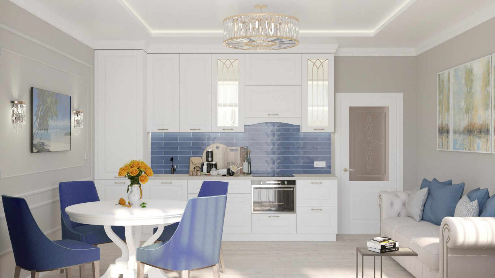 Обложка проекта: Трёхкомнатная квартира в Ж "Интеллект"