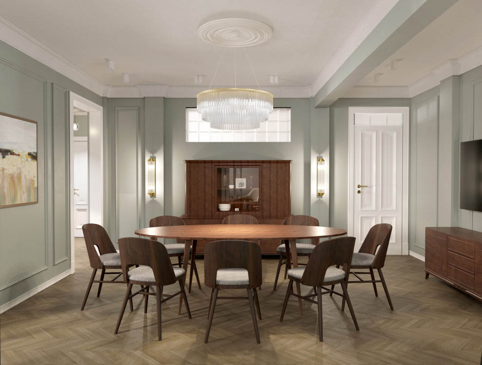 Историческая квартира в Москве, 157 м2