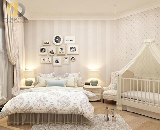 Дизайн квартиры 111 кв. м в стиле современная классика. 37 фото