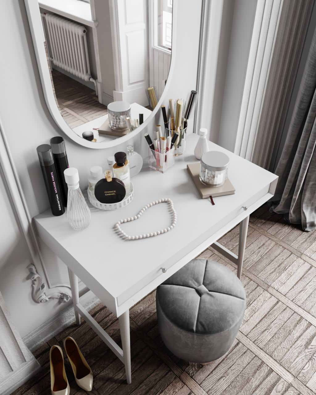 One bedroom apartment 65 m² in eclectic style