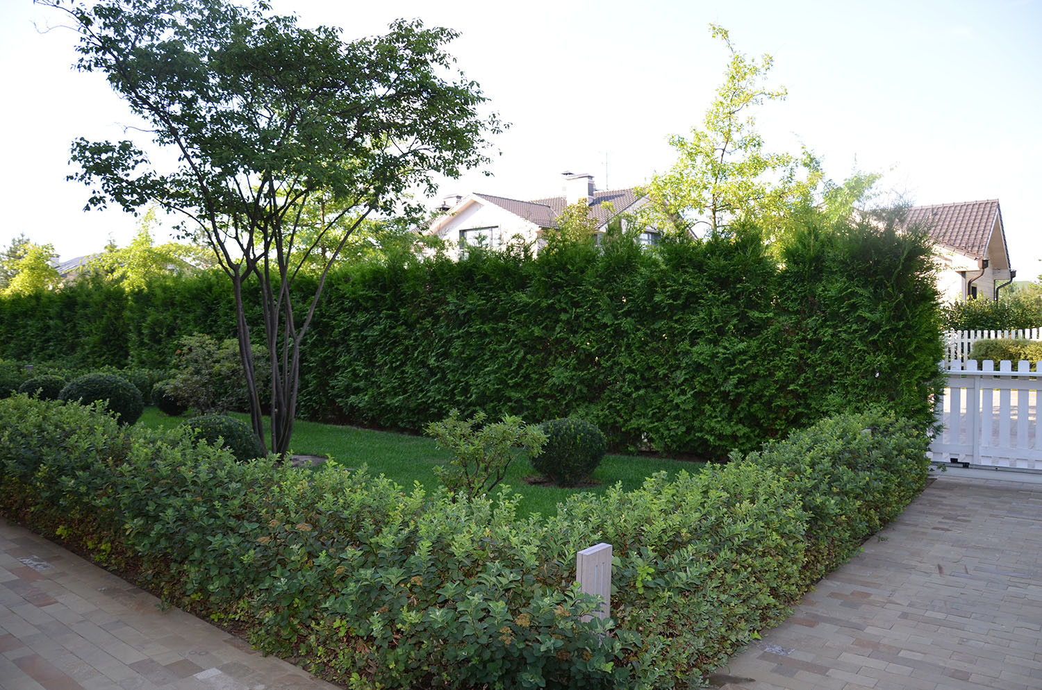 Современный сад в КП "Бенилюкс" вилла 2