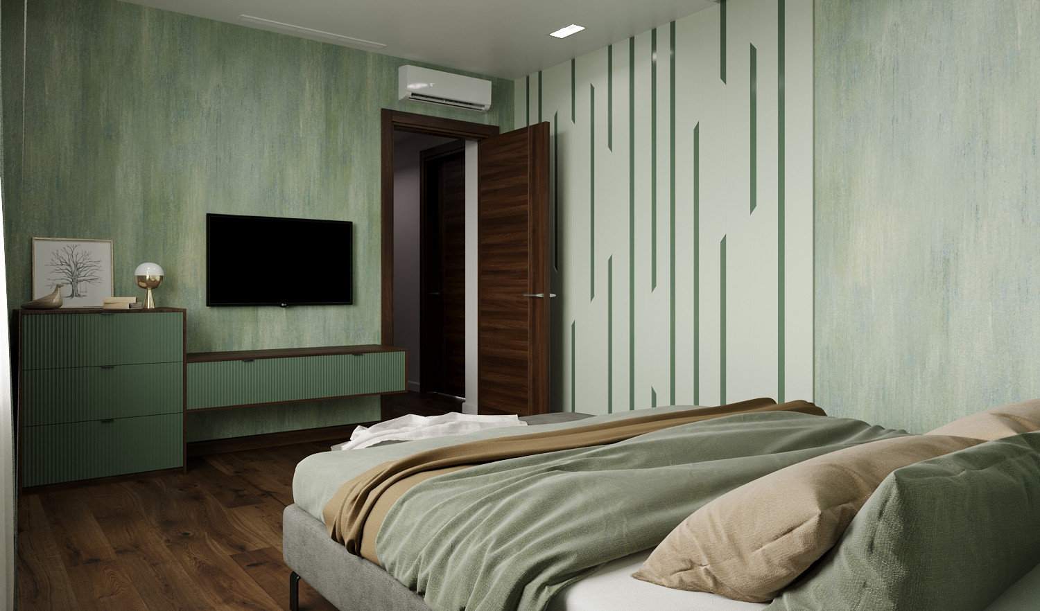 Спальня в частном доме 200 кв.м