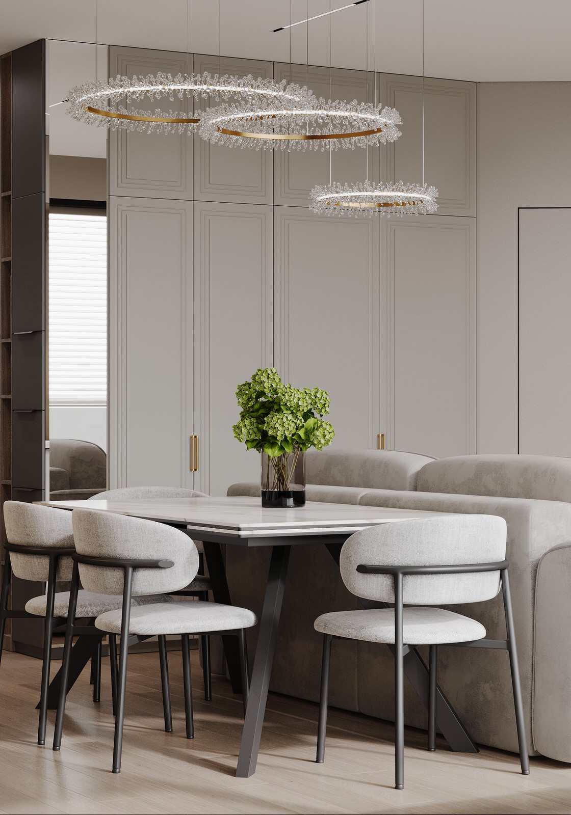 Интерьер квартиры в ЖК "Метрополия"