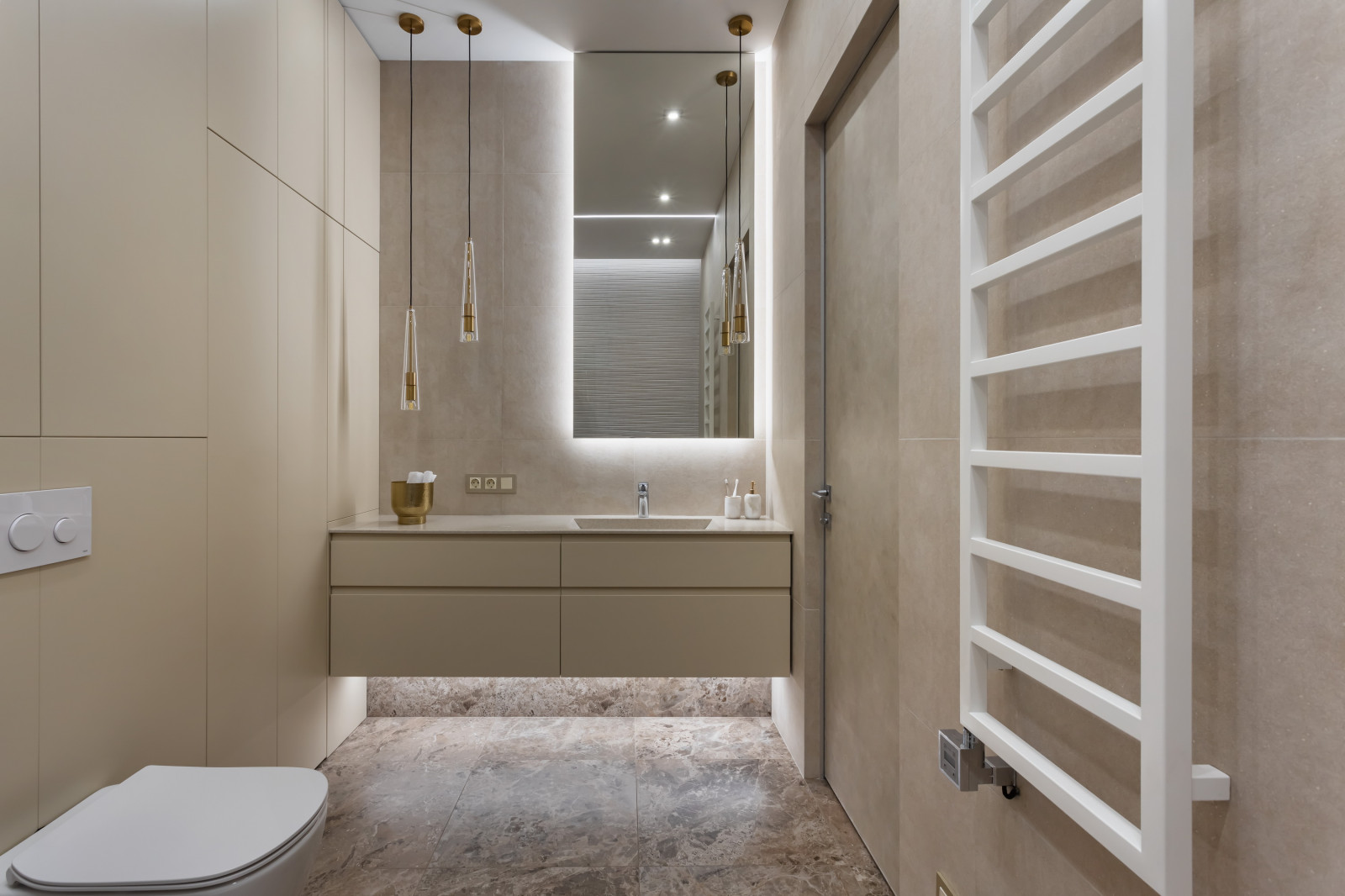 Ванная и сан узел в ЖК Макаровский