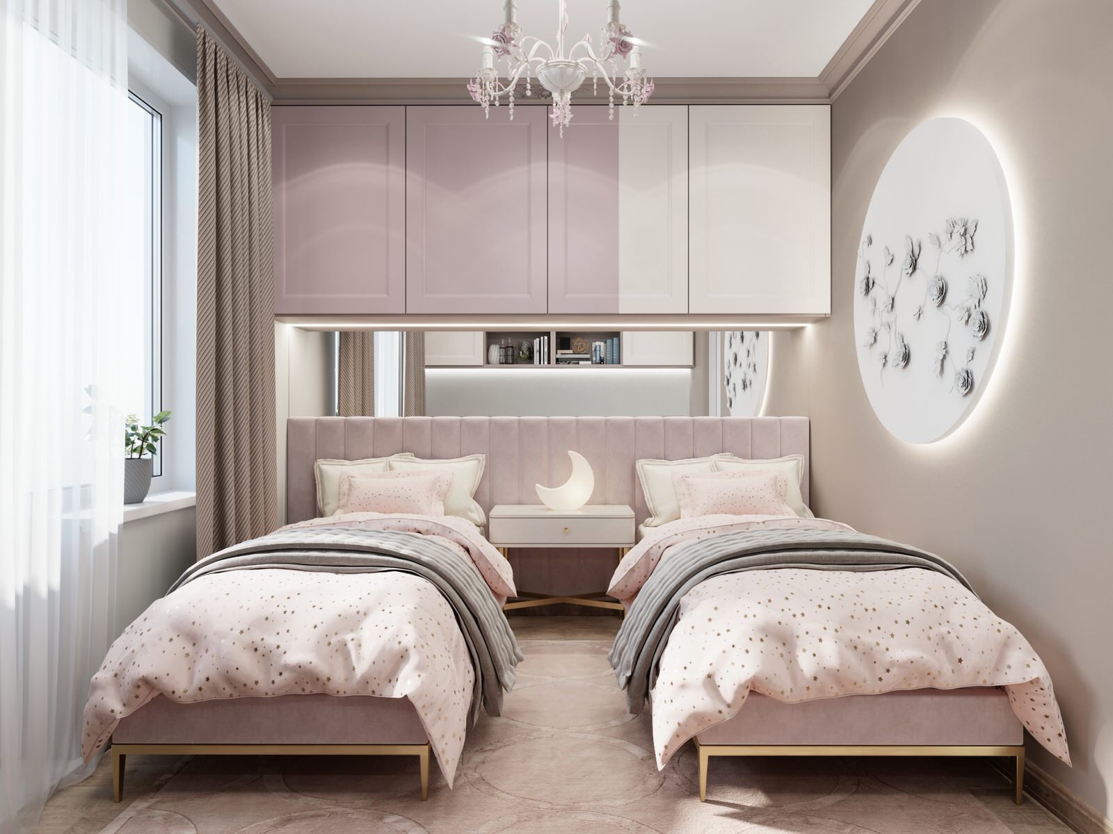 Обложка проекта: Детская для двух девочек