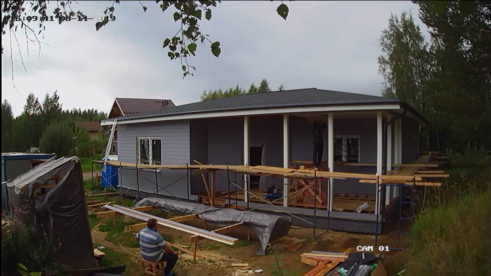 Одноэтажный загородный дом