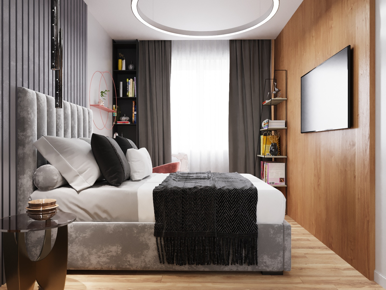 Дизайн спальни в ЖК "Северная Мыза"