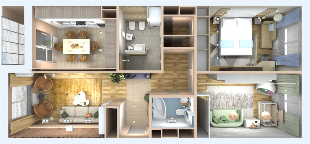 Обложка проекта: Квартира в ЖК "Летний сад"